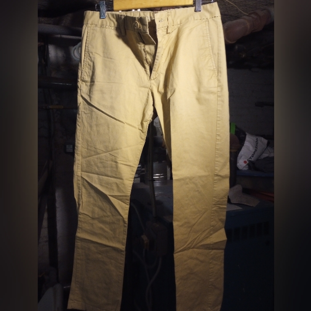 Tan Slim Fit Summer Weight Khakis